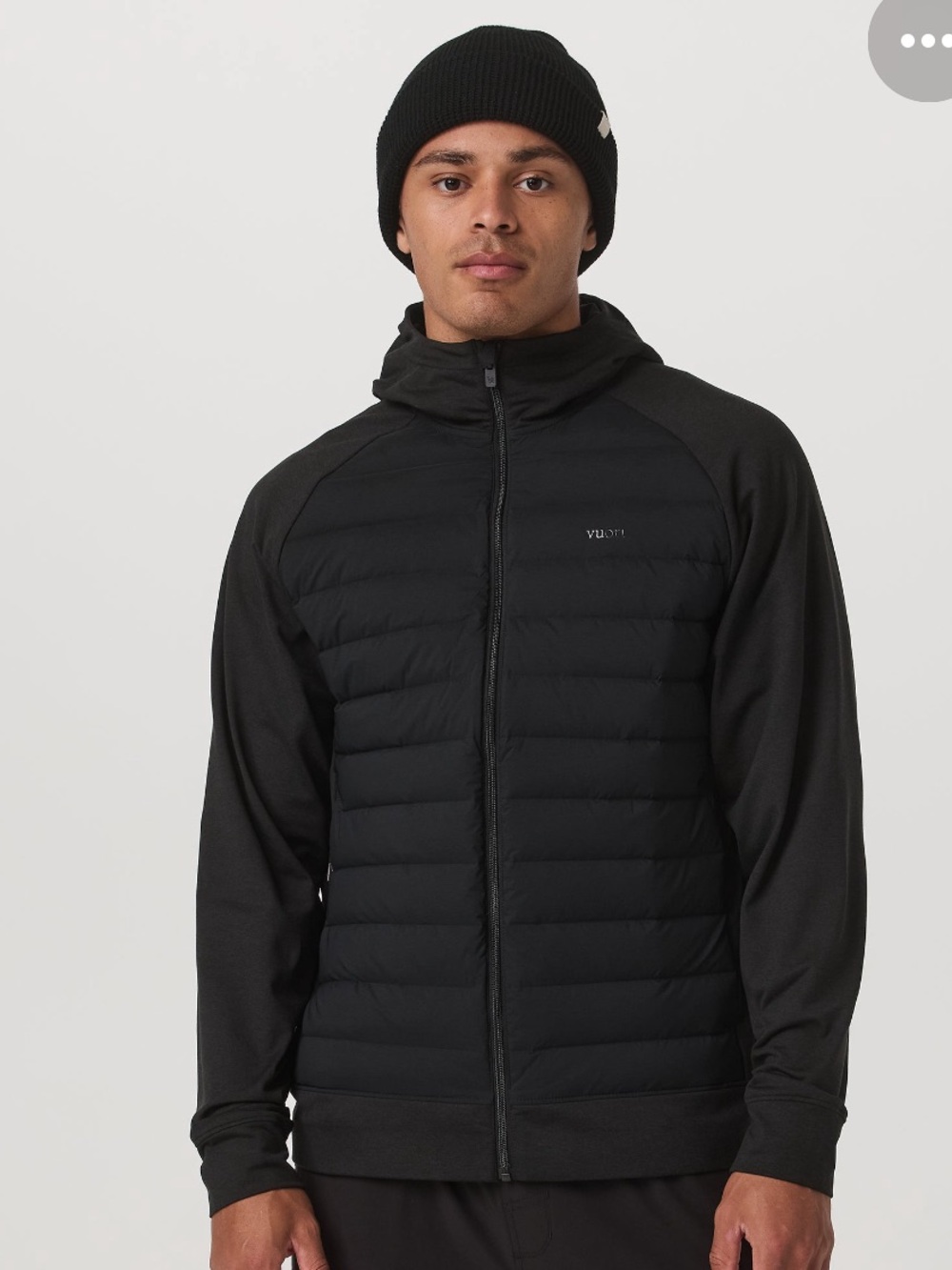 Vuori Men's Black Steadfast Hooded Winter Jacket Size Medium New With tags